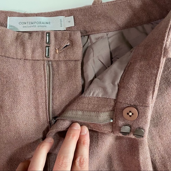 Simons Contemporaine Wool Blend Cropped Pants - Picture 5 of 10